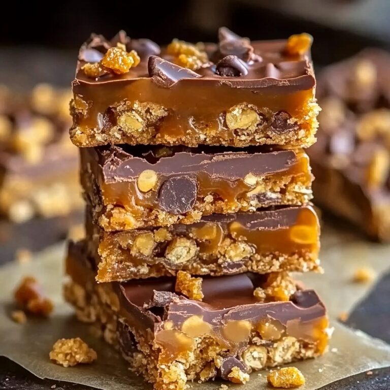 Irresistible Caramel Chocolate Crunch Bars Recipe