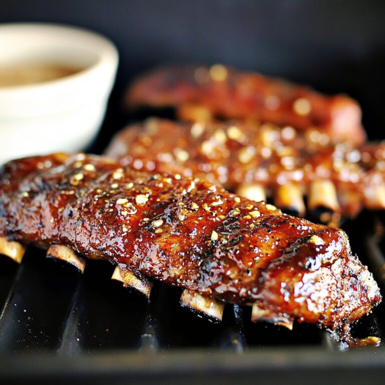 Sticky Grilled Honey-Garlic Ribs Recipe