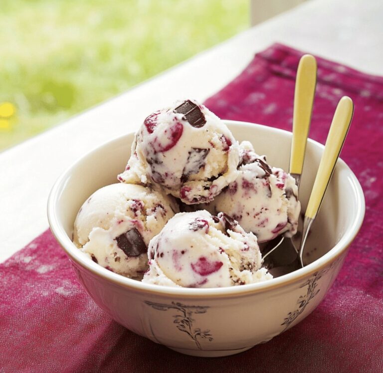 Brandied Cherry-And-Chocolate Chunk Ice Cream Recipe