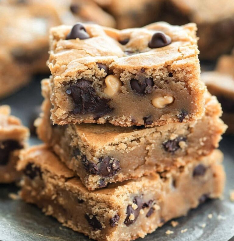 Mouthwatering Peanut Butter Chocolate Chip Cookie Bars Recipe