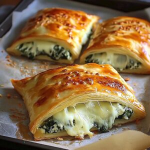 Cheese And Spinach Stuffed Pastry Recipe