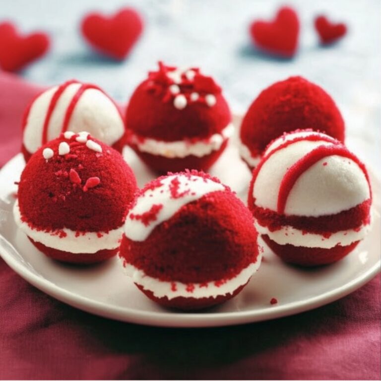 Valentines Day Red Velvet Cake Balls Recipe