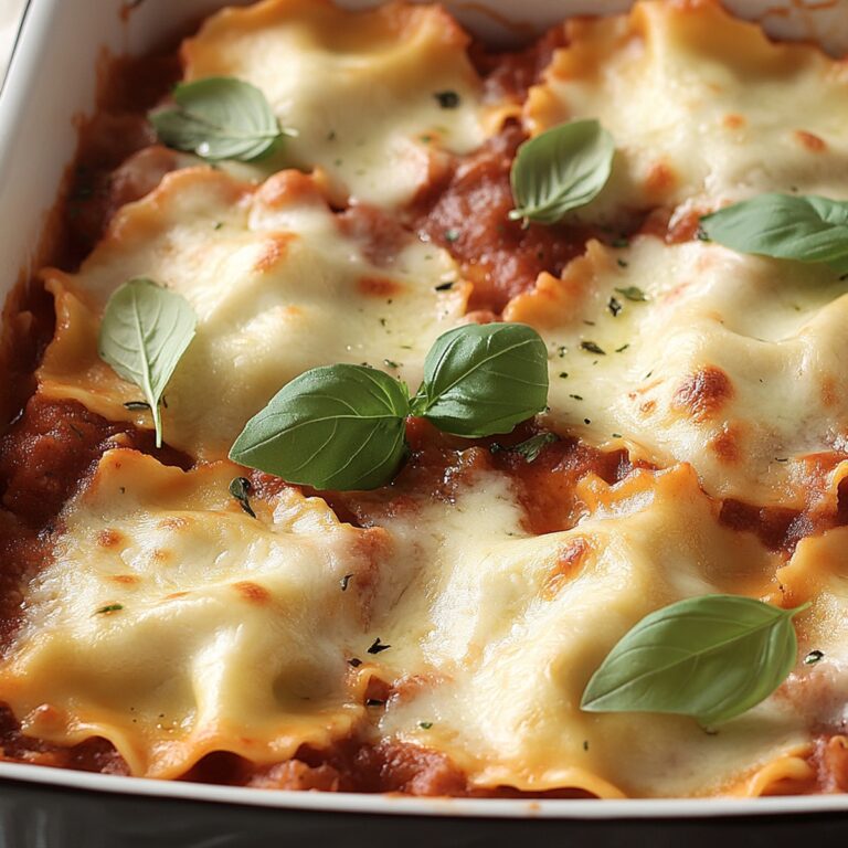 Cheesy Baked Ravioli Recipe
