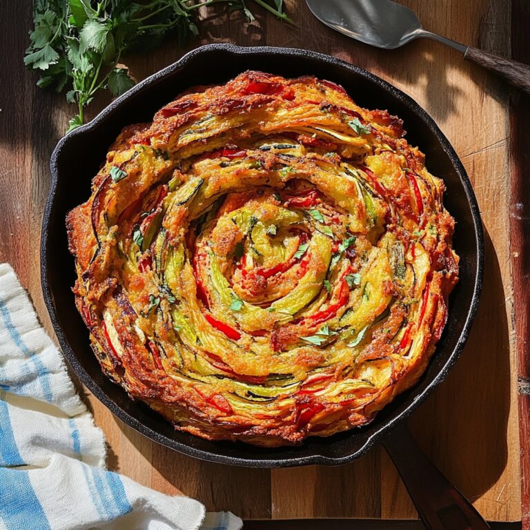 Breakfast Veggie Crinkle Cake Recipe