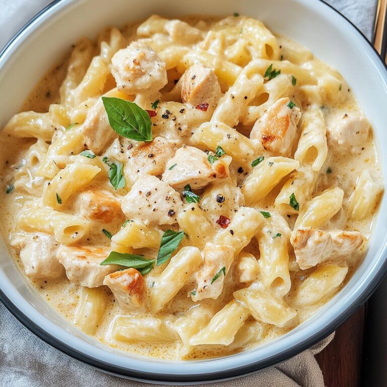 One-Pot Creamy Garlic Chicken Pasta Recipe