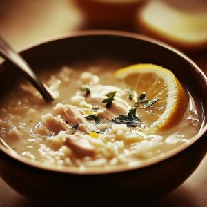 Cozy Lemon Chicken & Rice Soup Recipe