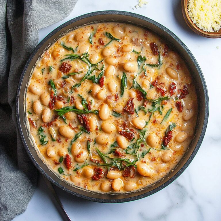 Creamy One Pot Sundried Tomato White Beans Recipe