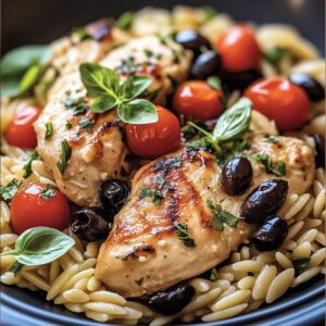 Vibrant Mediterranean Chicken And Orzo Recipe