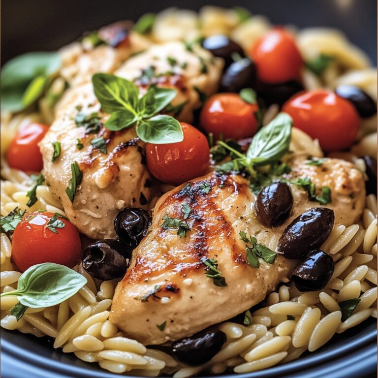 Vibrant Mediterranean Chicken And Orzo Recipe