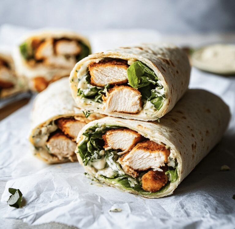 Crispy Chicken Caesar Wrap Recipe