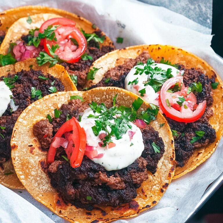 Crispy Smash Burger Tacos Recipe