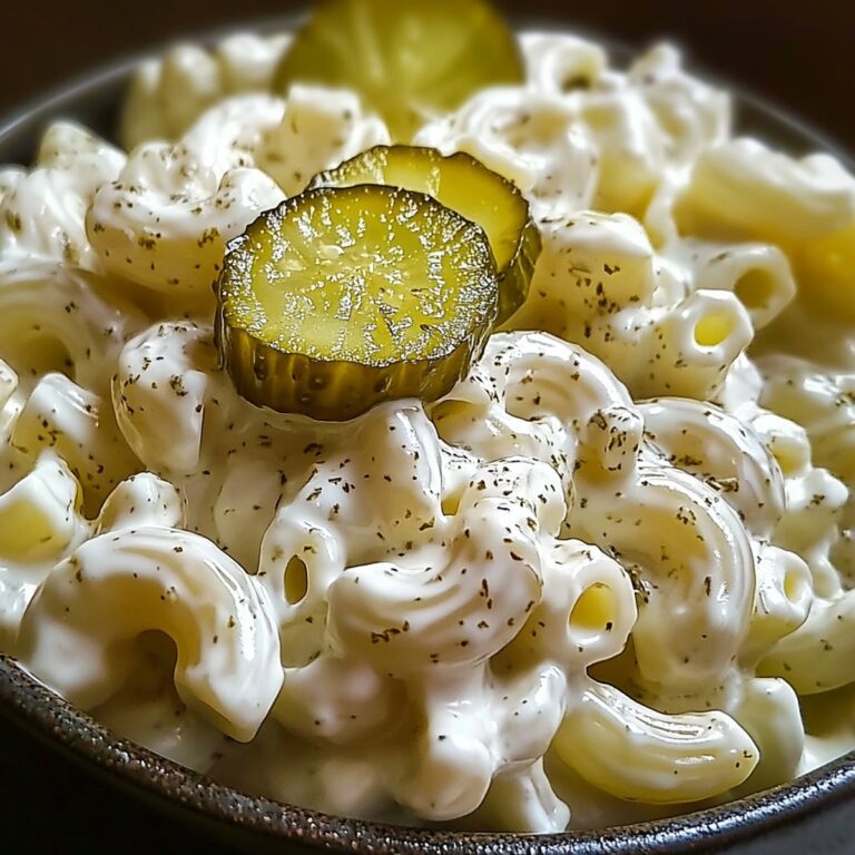Classic Dill Pickle Macaroni Salad Recipe