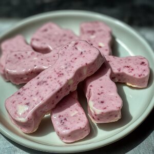 Strawberry And Yogurt Frozen Dog Treats Recipe