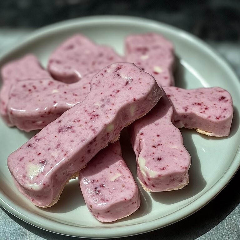 Strawberry And Yogurt Frozen Dog Treats Recipe