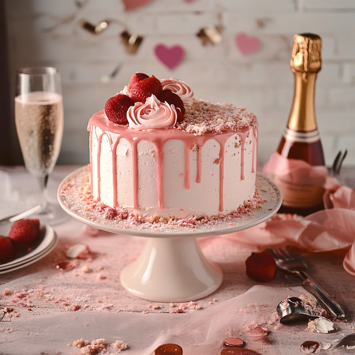 Pink Champagne Cake Recipe