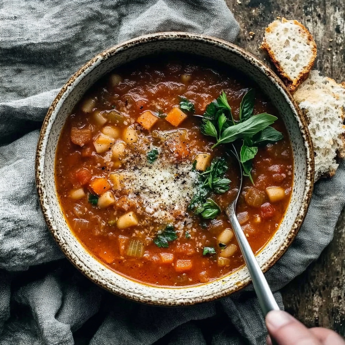 Hearty Instant Pot Minestrone Soup Recipe