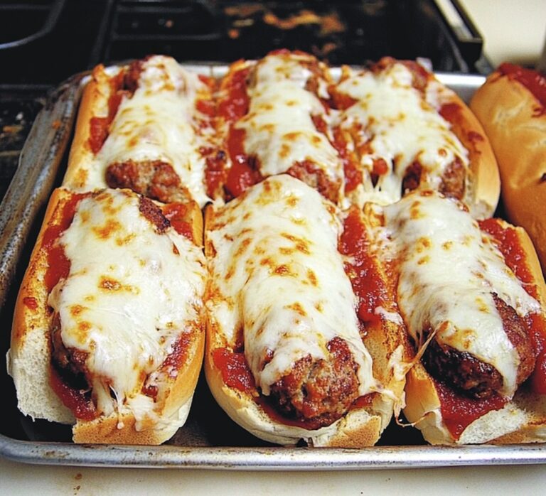 Crispy Oven Baked Meatball Sandwiches Recipe