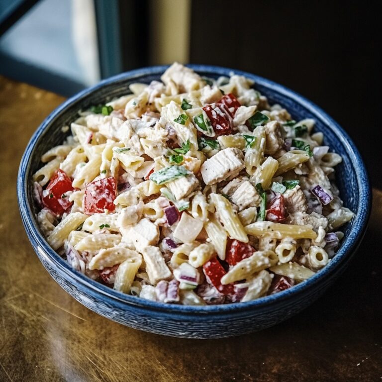 Vibrant Greek Chicken Pasta Salad Recipe