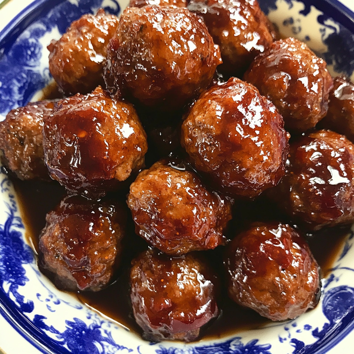 Tangy Slow Cooker Raspberry Balsamic Glazed Meatballs Recipe