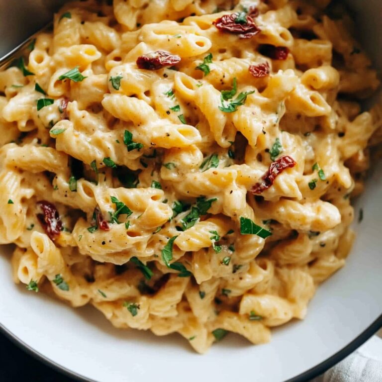 Silky Garlic Sun-Dried Tomato Pasta Recipe