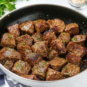 Sizzling Garlic Butter Steak Bites Recipe