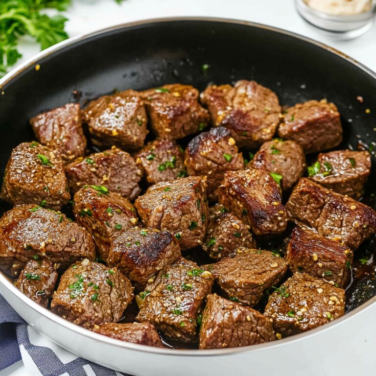 Sizzling Garlic Butter Steak Bites Recipe