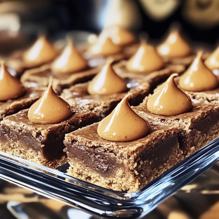 Peanut Butter Blossom Bars Recipe