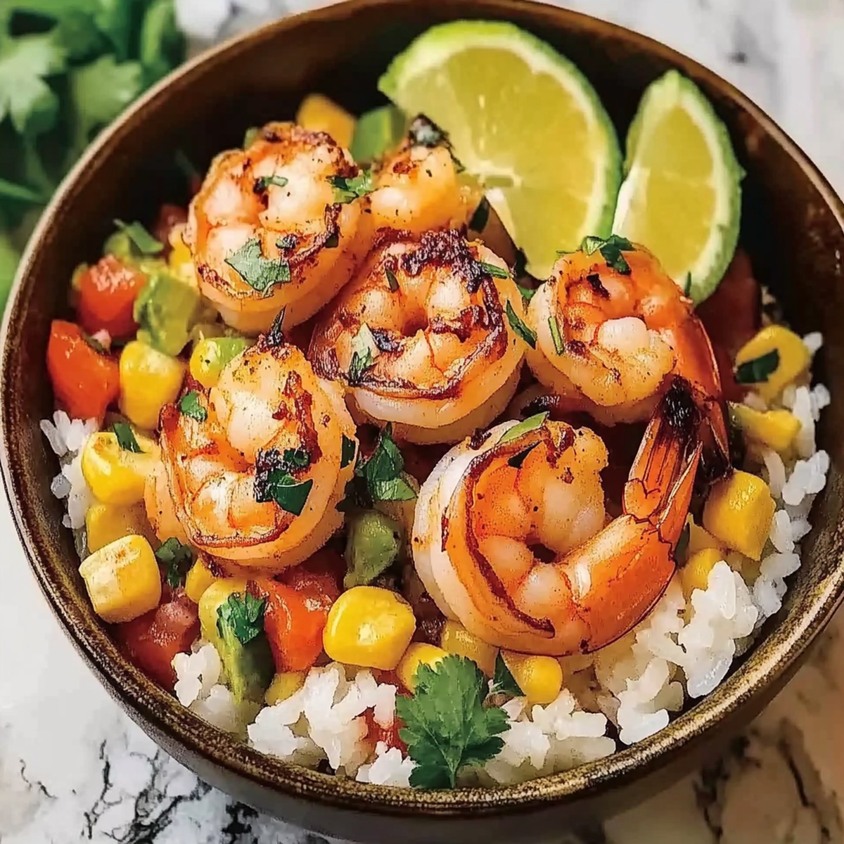 Vibrant Fiesta Shrimp Rice Bowl Recipe