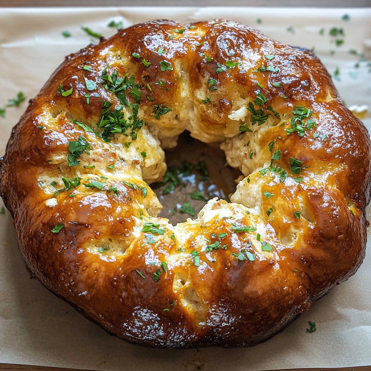 Cheesy Chicken Alfredo Monkey Bread Recipe