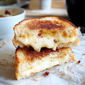 Crispy Cheese Grilled Cheese Recipe