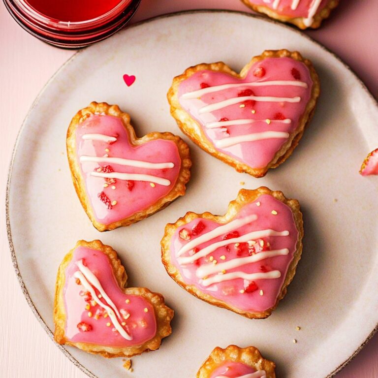 Homemade Heart-Shaped Strawberry Pop Tarts Recipe