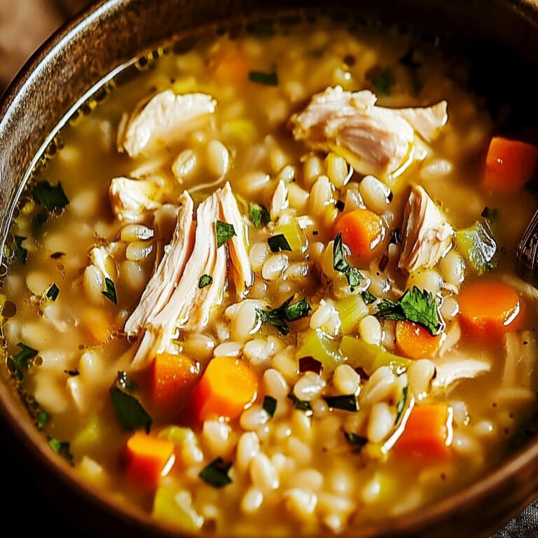Hearty Chicken Barley Soup Recipe