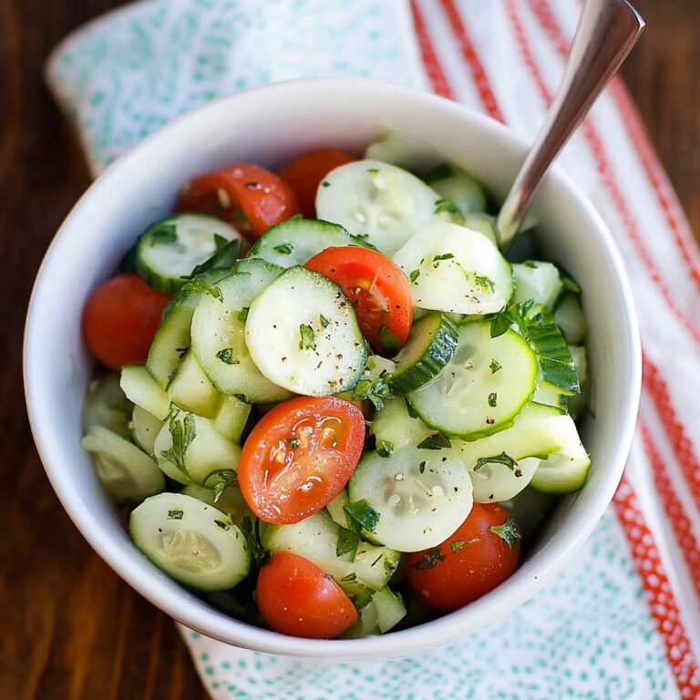 Crisp Cucumber Tomato Salad Recipe