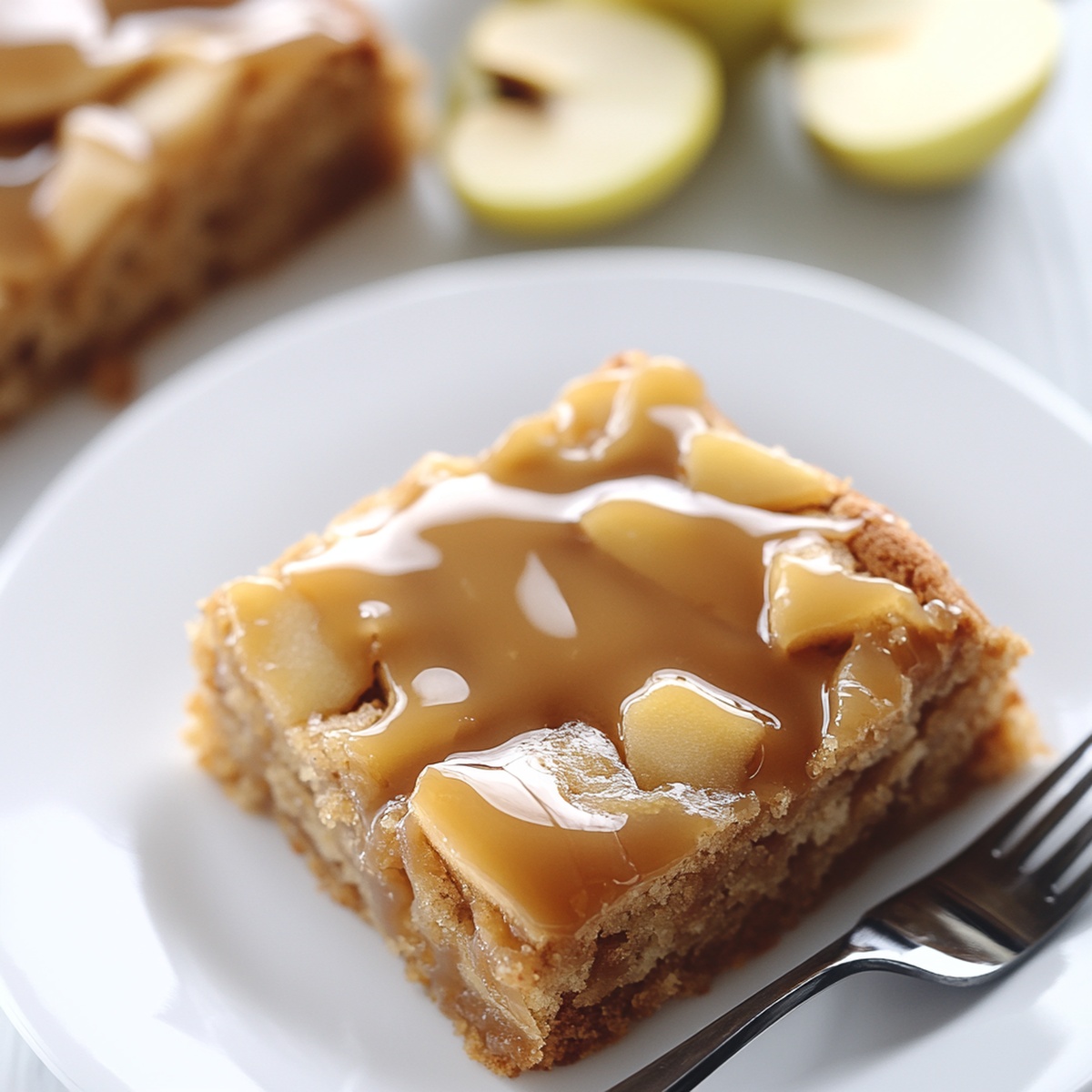 Salted Caramel Apple Sheet Cake Recipe