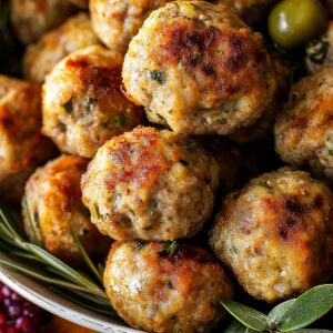 Crispy Air Fryer Pork Stuffing Meatballs Recipe