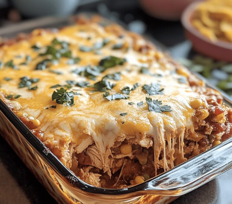 Spicy Chicken Taco Casserole Recipe