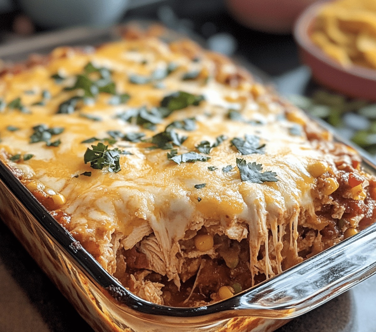 Spicy Chicken Taco Casserole Recipe