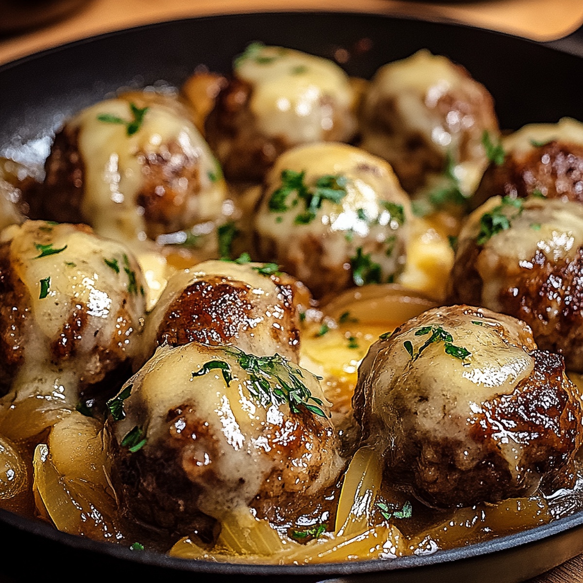 French Onion Meatballs Recipe