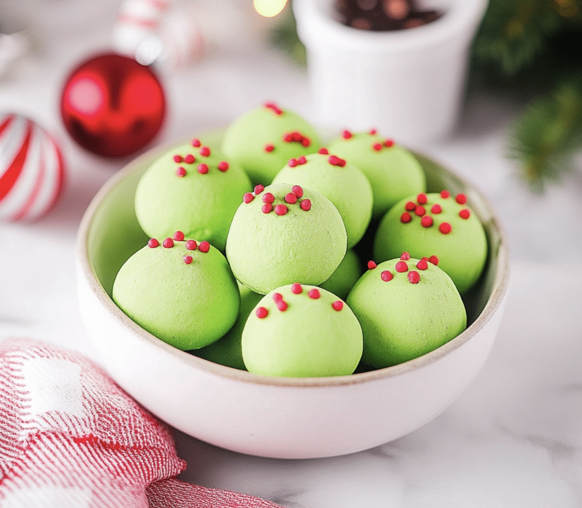 Grinch Christmas Truffles Recipe