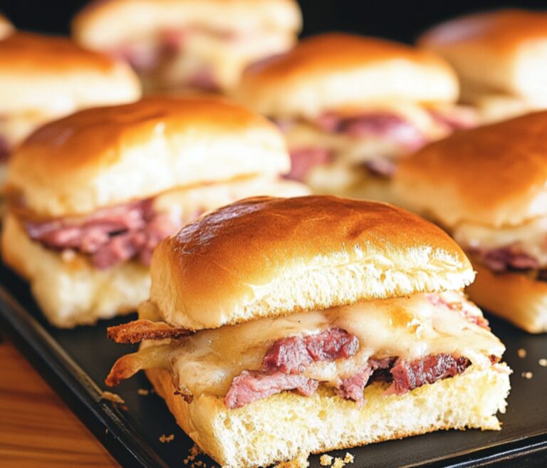 Crispy Baked Reuben Sliders Recipe