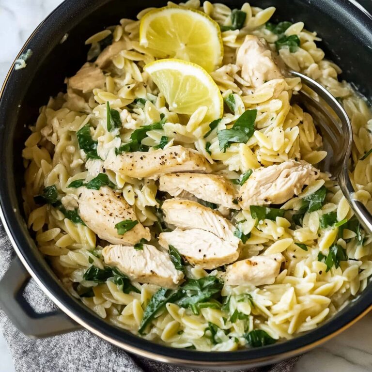 One Pot Lemon Chicken Orzo Recipe