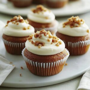 Moist Carrot Cake Cupcakes Recipe