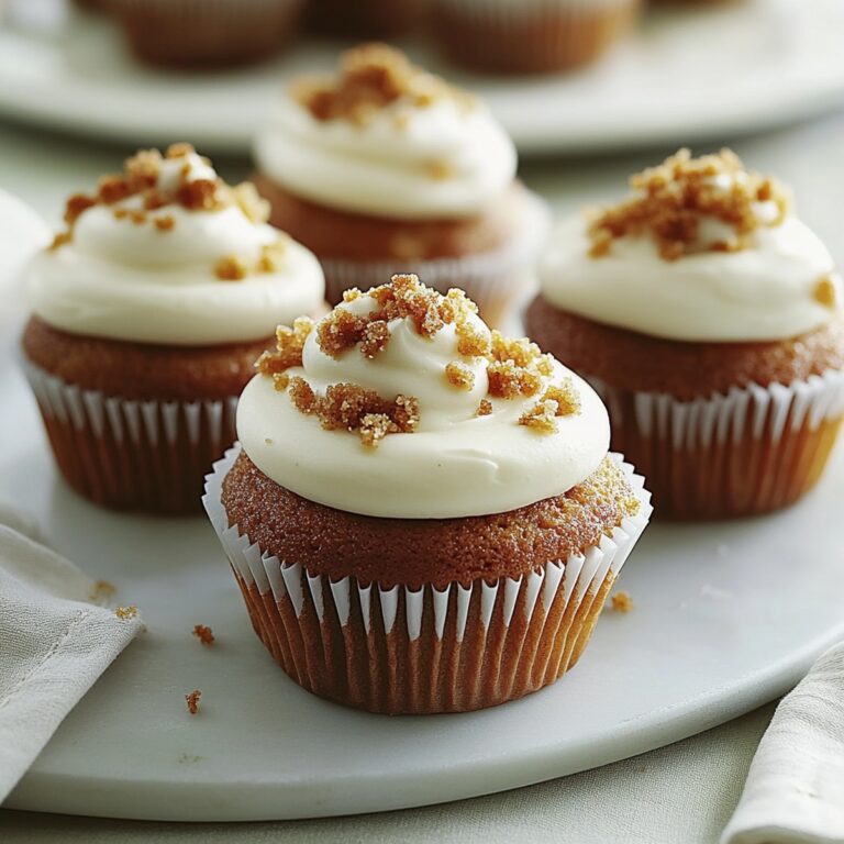Moist Carrot Cake Cupcakes Recipe