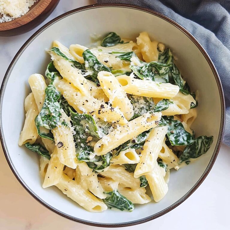 Pasta With Spinach Easy & Quick Recipe