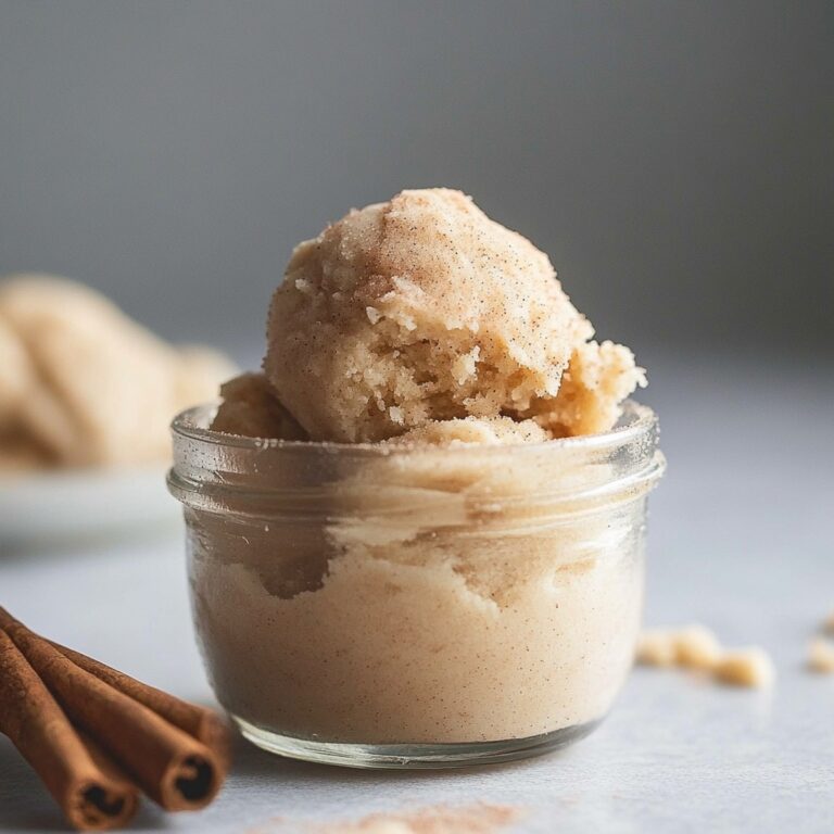 No Bake Edible Snickerdoodle Cookie Dough Recipe