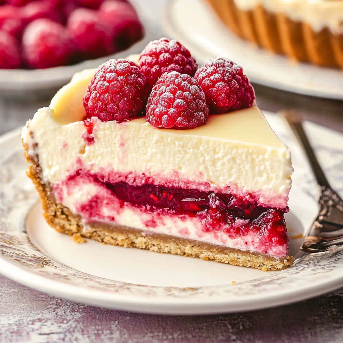 White Chocolate Raspberry Cheesecake Recipe