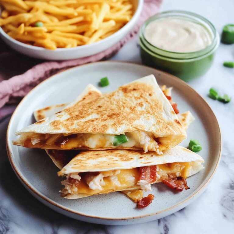 Crispy Cheesy Chicken Bacon Ranch Quesadillas Recipe