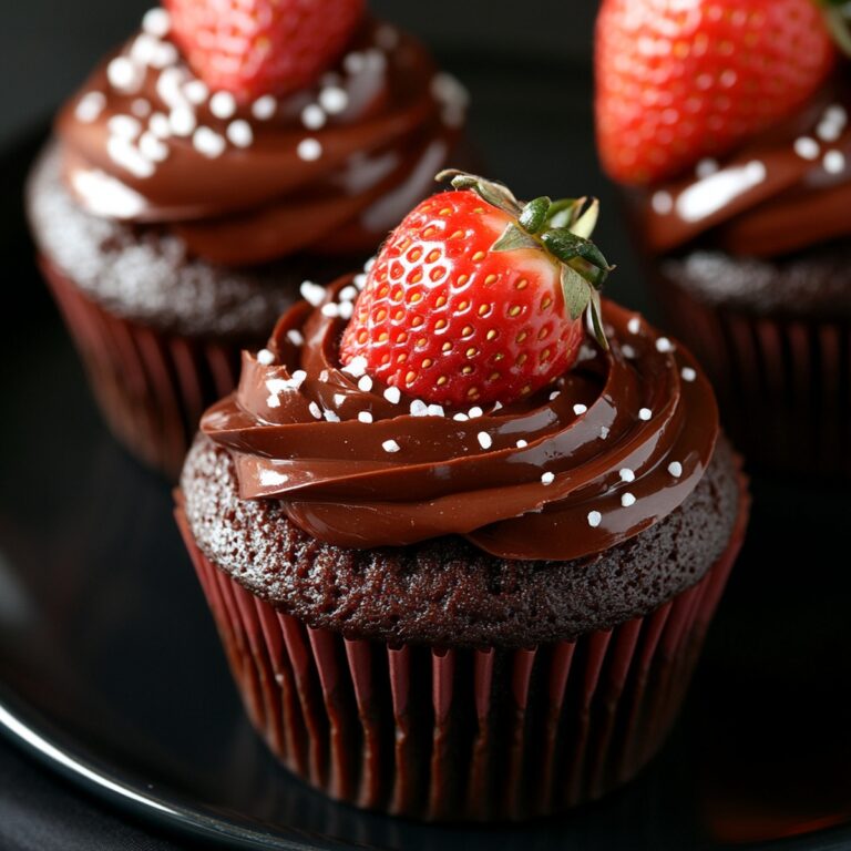 Chocolate Covered Strawberry Cupcakes Recipe