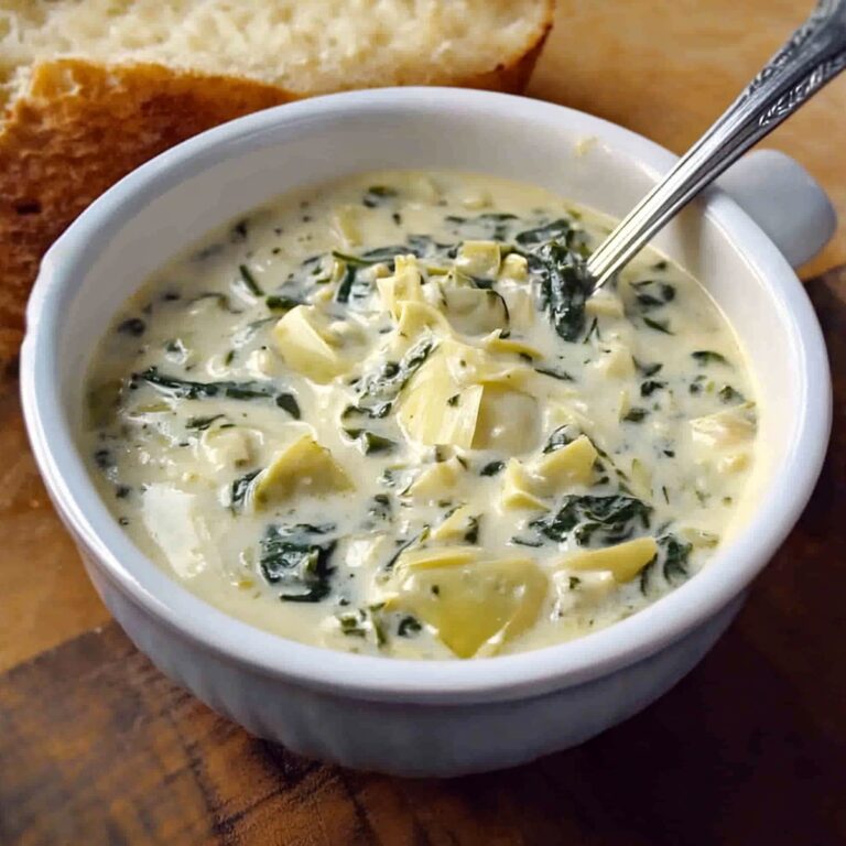 Creamy Spinach Artichoke Soup Recipe