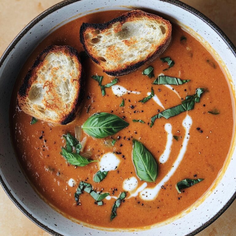 Easy Vegan Tomato Basil Soup Recipe